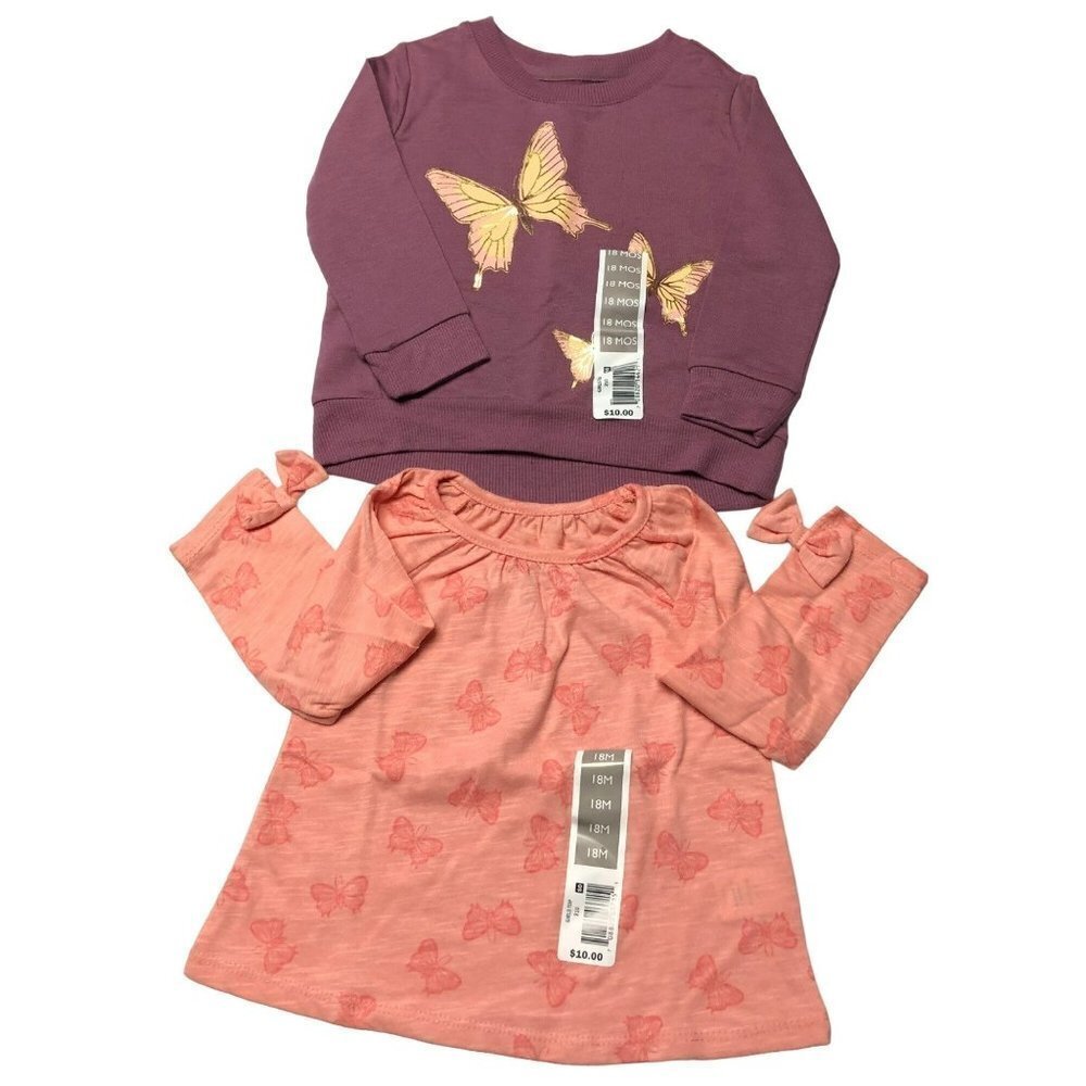 FALLS CREEK KIDS TWO LONG SLEEVE TOP SIZE 18 MOS NEW WITH TAG